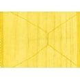 thumbnail image 1 of Ahgly Company Indoor Rectangle Solid Yellow Modern Area Rugs, 4' x 6', 1 of 4