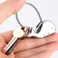 thumbnail image 4 of 2pc Keychain 1 Pair Whale Shape Couple Keyring With Magnetic Mouth,christmas Gift For Girlfriend Lover, Zinc Alloy Shiny, 4 of 5