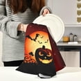 thumbnail image 6 of SKYSONIC Funny Halloween Pumpkin Kitchen Dish Towel Set,Drying Kitchen Towels Tea Towels 1Pcs 28"x18", 6 of 7