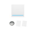 thumbnail image 4 of eWeLink Push Button Wall Light Switch Remote Controller 1 Gang 86 Type ON/Off Switch Panel 433MHz Wireless RF Remote Control with Stickers Free Position Flexible For Home Living Room Bedroo, 4 of 7