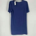 thumbnail image 3 of JENNI Intimates Navy Graphic Curved Hem Sleep Shirt Pajama Top S, 3 of 3