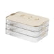 thumbnail image 5 of Organizador de albóndigas, recipiente para almacenar alimentos, bandeja de congelación, multiusos, portátil 3 capas, 5 of 8