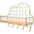 thumbnail image 4 of Worgeous Metal Wall Shelf Decorative Storage Solution Iron for Renters in Kitchen 1 Set, 4 of 8
