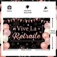 thumbnail image 3 of Vive La Retraite Backdrop Retirement Party Decorations for Women Rose Gold Happy Retirement Backdrop Retirement Party Supplies, 3 of 6