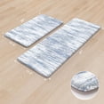thumbnail image 3 of Anti Fatigue Kitchen Mats 17"x47"+17"x29", Abstract Kitchen Rugs Sets of 2, Non Slip Kitchen Mats for Floor, Cushioned Comfort Standing Mats for Sink, Laundry, Office, Desk Multi-Blue, 3 of 3