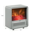 thumbnail image 3 of Duraflame Portable Electric Personal Cube Space Heater - Vapor Gray, 3 of 5