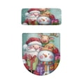 thumbnail image 5 of HELLHERO Christmas Design Toilet Lid Dust Cover Set Fits All Toilet Shapes Bathroom Toilet Cozy Set & Pack of 2 for Household Stretch Fit Soft, 5 of 8