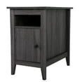 thumbnail image 1 of Canddidliike Wooden Sofa Side Storage Cabinet with Door, Farmhouse Nightstand, Cement Grey, 1 of 1