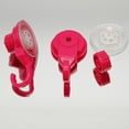thumbnail image 3 of Strong Hold Vacuum Suction Cup Hooks Shower-Kitchen Walls Organizer Loofah Set of 2 Pink, 3 of 7