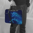 thumbnail image 6 of ZNDUO Blue Cartoon Unicorn Pattern Laptop Bag, 13 inch Business Casual Durable Laptop Backpack, 6 of 8