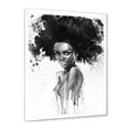 thumbnail image 2 of Designart 'Black and White Portrait of African American Woman III' Modern Framed Art Print, 2 of 4