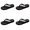 Black-4 Pairs, variant on Utoimkio Thong Flip Flops Sandals for Women Summer Casual Beach Flat Sandals for Women Wide Width Summer Casual Walking Shoes
