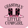 thumbnail image 4 of Inktastic Grandma Little Cowgirl Baby Clothes Girls Baby Bib, 4 of 4