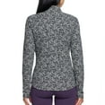 thumbnail image 3 of Spyder Ladies' Fleece Printed Half Zip Black/White Women's, XS, 3 of 5