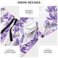 thumbnail image 6 of joogoo Mens Swim Trunks Lavender Flowe Beach Shorts Drawstring Elastic Waist Swimwear Bathing Suits XL, 6 of 7