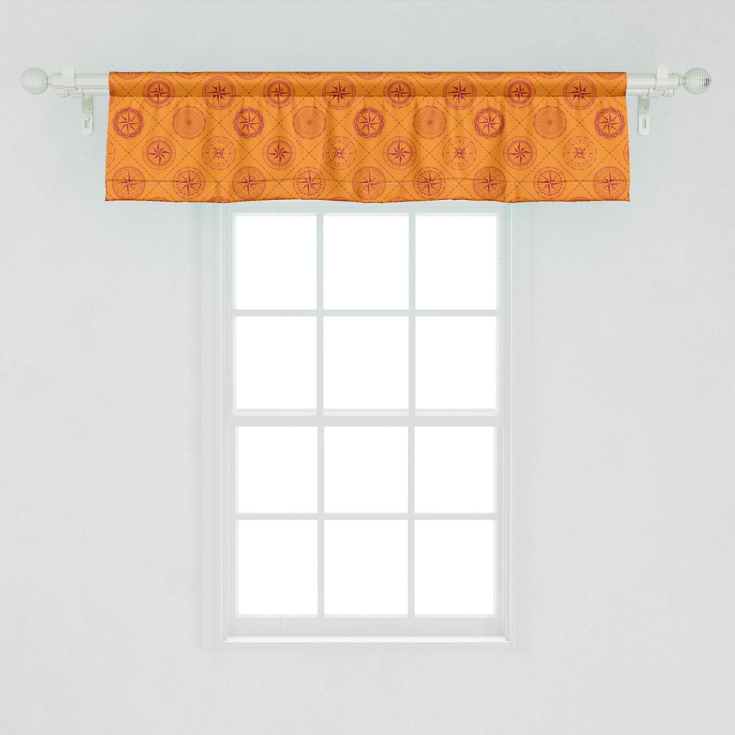 lovemyfabric Cotton Chevron Striped Mix Print Kitchen Curtain/Window Valance 