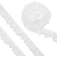 thumbnail image 4 of 10Yards 3-Layer Pleated Chiffon Flower Lace Trim White Organza Lace Edge Trim Polyester Ribbon for Jewelry Making, 4 of 9