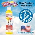 thumbnail image 3 of Colorations Paraben-Free Glitter Liquid Watercolor, Purple - 8 oz., 3 of 3