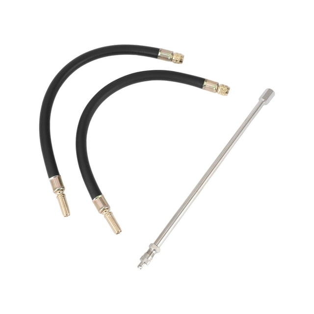 Juego de 1 extensión de válvula de neumático de cobre de 180 grados con extensión de vástago de válvula de neumático flexible de 300 mm para automóvil, motocicleta, RV, camión y bicicleta