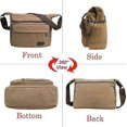 thumbnail image 2 of Bolso bandolera XCF impermeable de lona con múltiples bolsillos para hombre café, 2 of 4