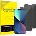 thumbnail image 1 of TEMOGU-Privacy Screen Protector for iPhone 13 mini 5.4-Inch, Anti Spy Tempered Glass Film, Case Friendly, 2-Pack, 1 of 4