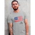thumbnail image 2 of Independence Day Usa Flag T-Shirt Men -Image by Shutterstock, Male 4X-Large, 2 of 4