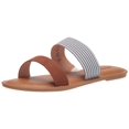 thumbnail image 1 of Amazon Essentials - Sandalias de dos bandas para mujer, azul claro, talla 7, 1 of 8