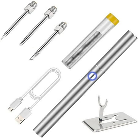 

Cordless Soldering Iron Kit | Wireless Charging Welding Tool | Electrical Soldering Repair Tool for Metal Jewelry Electric DIY 1100mAh Rechargeable Battery Powered Rechargeable Soldering Iron