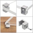 thumbnail image 4 of Uxcell 4 Pack Glass Shelf Brackets, Zinc Alloy Glass Clamp for 9mm, Nickel Color, 4 of 6