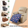 thumbnail image 6 of ZIATUBLES Recliner Chair Covers, Reclining Couch Slipcovers Seat Cushion, Anti-Slip Sofa Cover for Dogs Pets, Washable Furniture Protector, 38.58 x 24.40 Inches, Blue American Flag Stick Print, 6 of 8