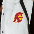 thumbnail image 3 of Women's Gameday Couture  White USC Trojans-Hooded Full-Snap Puffer Vest, 3 of 3