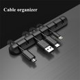 thumbnail image 2 of Fijador de Cables USB, Organizador de gestión de Cables, Clip de Cables para oficina, escritorio, teléfono, enrollador de silicona, 2 of 4