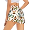 thumbnail image 3 of Sigee Monkeys Swinging from Palms for Women's Athletic Shorts High Waisted Running Shorts Pocket Sporty Short Gym Elastic Workout ShortsXX-Large, 3 of 9
