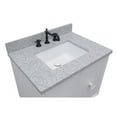 thumbnail image 4 of Bellaterra Home 31" Single wall mount vanity in White finish top with Gray granite and rectangle sink, 4 of 8