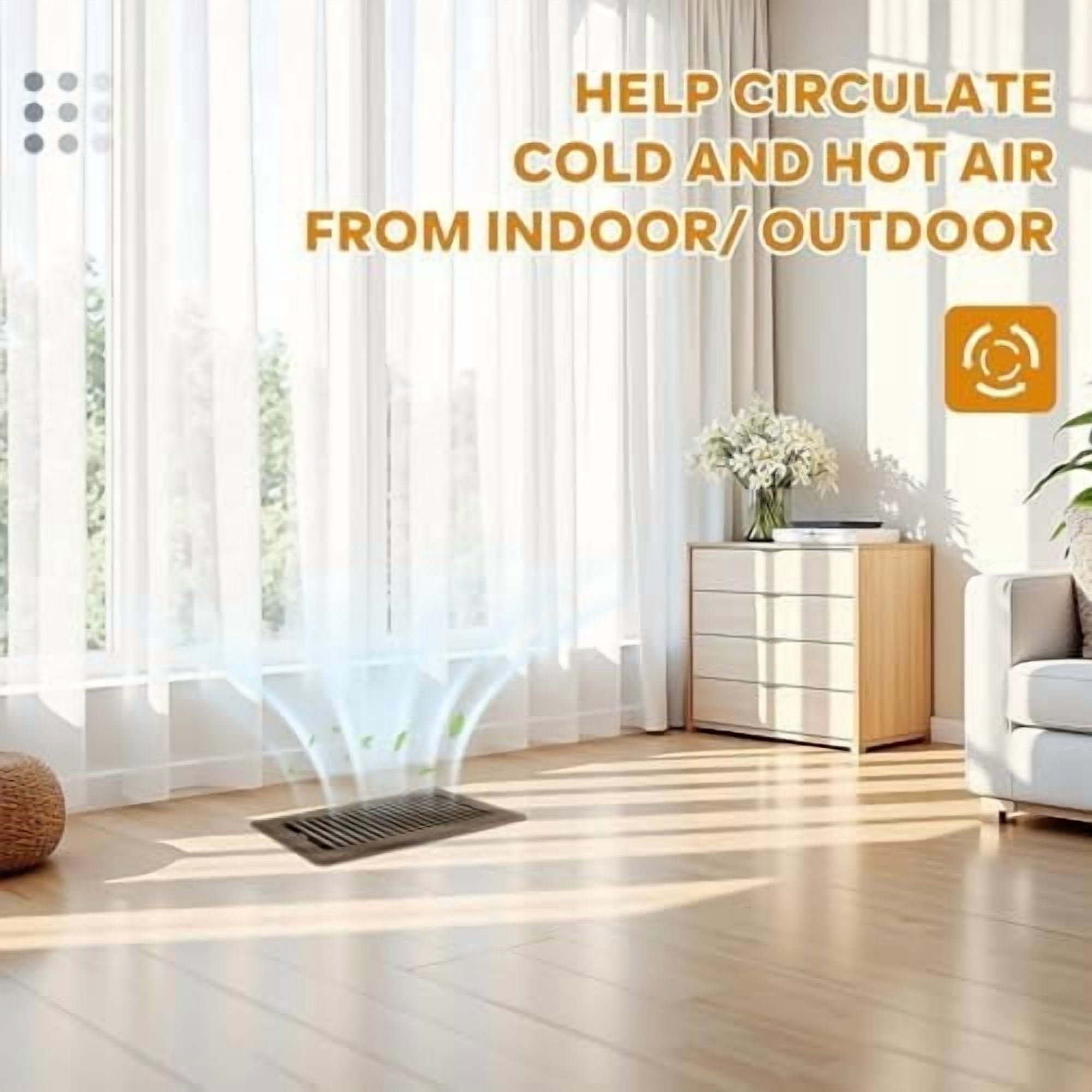 Floor Register 4x10, Floor Vent Covers, Heavy Duty Steel Walkable Floor Vents, for Sidewall and Floor, Brown 10 Pack
