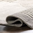thumbnail image 4 of nuLOOM Kadie Modern Striped Tasseled Area Rug, 8' x 10', Gray, 4 of 9