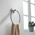 thumbnail image 2 of Kibi Circular Bathroom Towel Ring - Chrome, 2 of 2