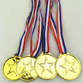 thumbnail image 5 of 30 Pack Gold Plastic Winner Medals Award Medals for Kids - Perfect for Sports, Competition and Favors, 5 of 6