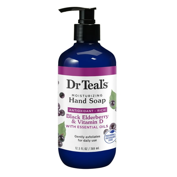 Dr Teal's Moisturizing Hand Soap, AntioxidantRich with Black