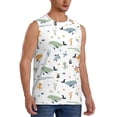 thumbnail image 2 of Pofeuu Sea Creatures Print Men's Muscle T-Shirt, Sleeveless, Muscle Tank, Classic Muscle Tee Top For Men Casual Sleeveless Muscle T-Shirt Trendy Clothes-Medium, 2 of 7