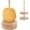 Yellow-6.50*3.94in, variant on EUWBSSR Wooden Yarn Holder Rotatable Bamboo Yarn Skein Spinner Revolving Yarn Ball Stand Dispenser Crochet Accessory for Knitting Crocheting