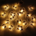 thumbnail image 2 of Gustave 20 LED Bat Lights Halloween String Lights Home Indoor Outdoor Decoration Party Garden Yard Decor Steady Warm Light, 9.8ft/3m, 2 of 10
