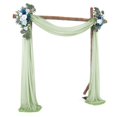 thumbnail image 3 of EIMELI Outdoor Backdrop Curtain Densed Elastic Wedding Arch Drapes Photo Photography 2ftx18ft for Ceremony Reception, 3 of 7