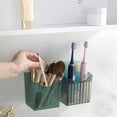 thumbnail image 6 of Uutvmp Small Wall Basket, Floating Acrylic Wall Shelf Organizer, Stackable Clear Wall Mount Organizer for Kitchen, Bathroom, Refrigerator, 6 of 6