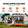 thumbnail image 2 of KFFKFF Motorhome Leveling Blocks, Circular 9-Inch Base, Fixed Jack Supports, Synthetic Rubber Pads, Load Bearing up to 5000 lbs per Pad, Suitable for 5th Wheel, Caravans, Class A/C RVs (Set of 4), 2 of 9