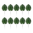 thumbnail image 1 of Injueey 10 bolsas de hojas de bambú con espalda de tortuga simulada realista verde para una decoración floral exquisita que hace que la hoja Type3 NO3, 1 of 6