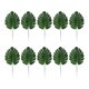 thumbnail image 1 of Kearding 10 bolsas de arreglo verde con hojas traseras de tortuga simuladas, hojas traseras de tortuga simuladas, hojas de bambú, Decoración Glande hoja dorsal wi talla pequeña, 1 of 6