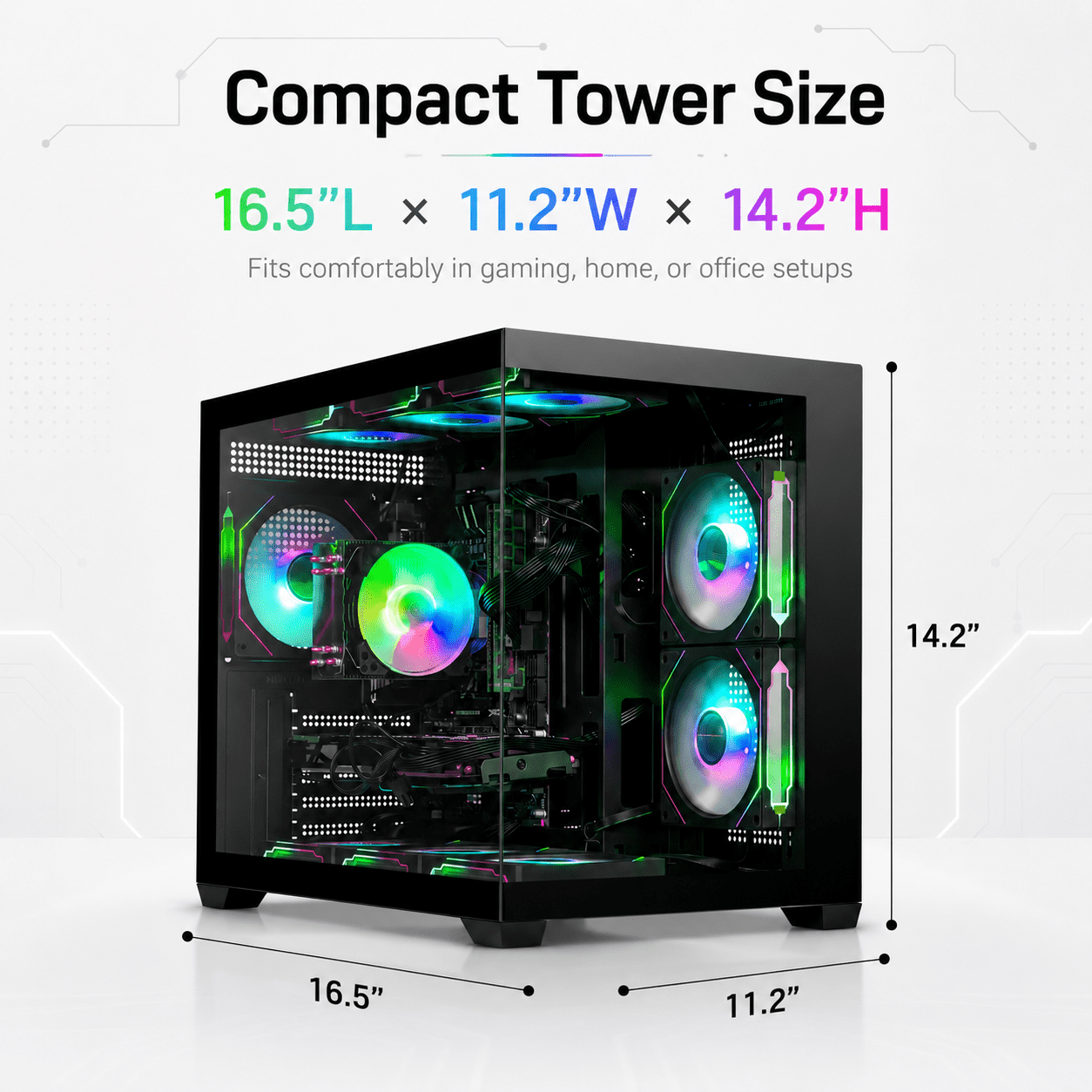 Gaming PC,Core i7-6700K Desktop Computer,Integrated Graphics,16GB
