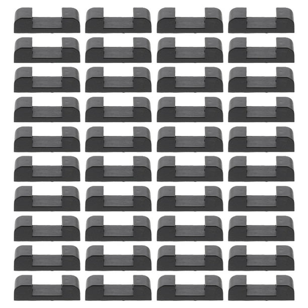 100 cajas de exhibición con base cuadrada negra, bases flotantes para exhibidores.