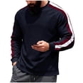 thumbnail image 1 of BLCHUNen Chandails à Col Rond pour Hommes, Chandail Décontracté à Manches Longues, Entraînement, Gym, Course, Sports, Loisirs, Hauts d'Automne, 1 of 8
